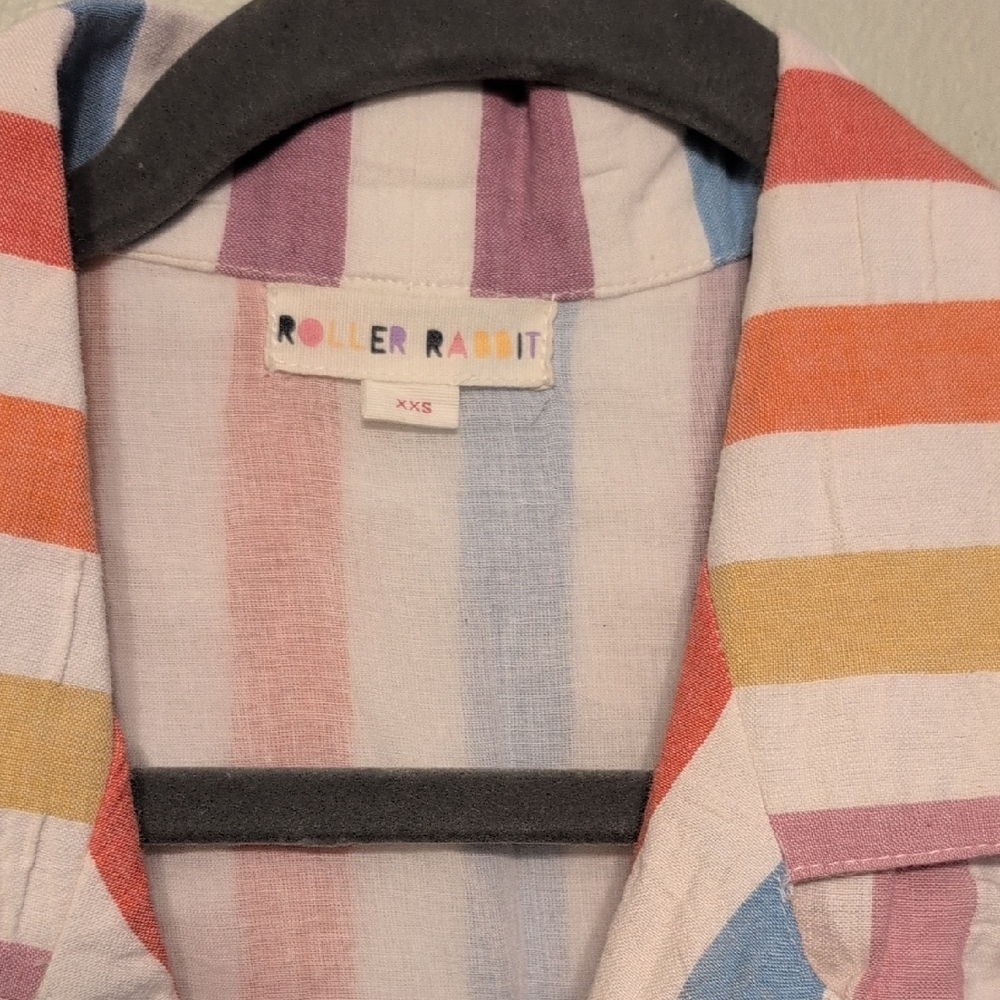 Colorful Striped Button-Up Dress - Picture 2 of 3